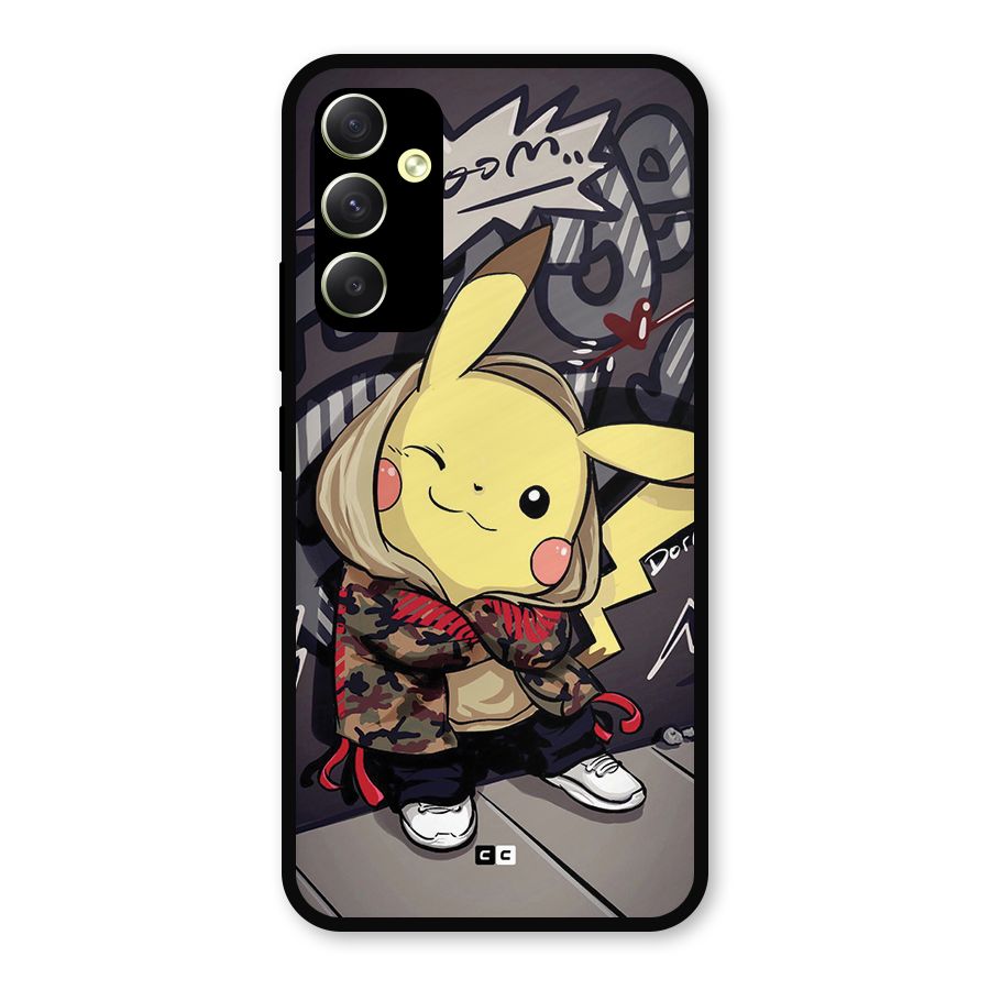 Boom Fun Metal Back Case for Galaxy A34