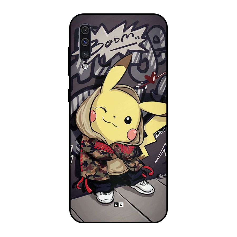 Boom Fun Metal Back Case for Galaxy A50