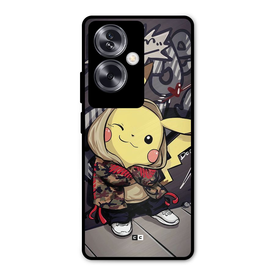 Boom Fun Metal Back Case for Oppo A79 5G