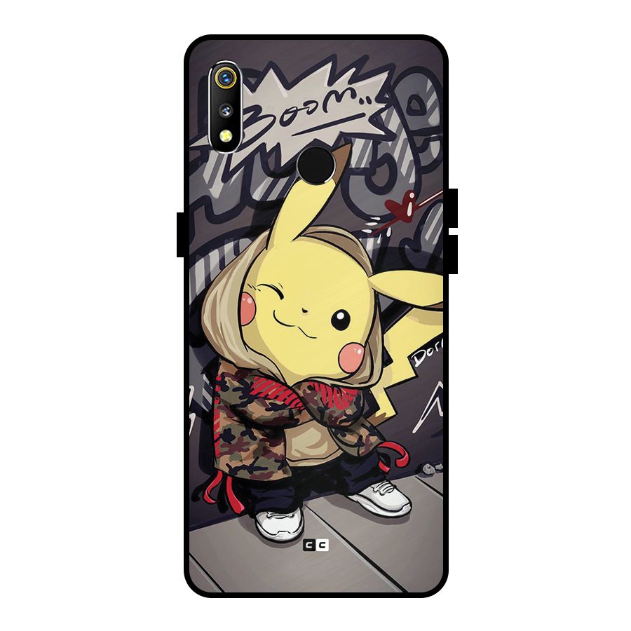 Boom Fun Metal Back Case for Realme 3i