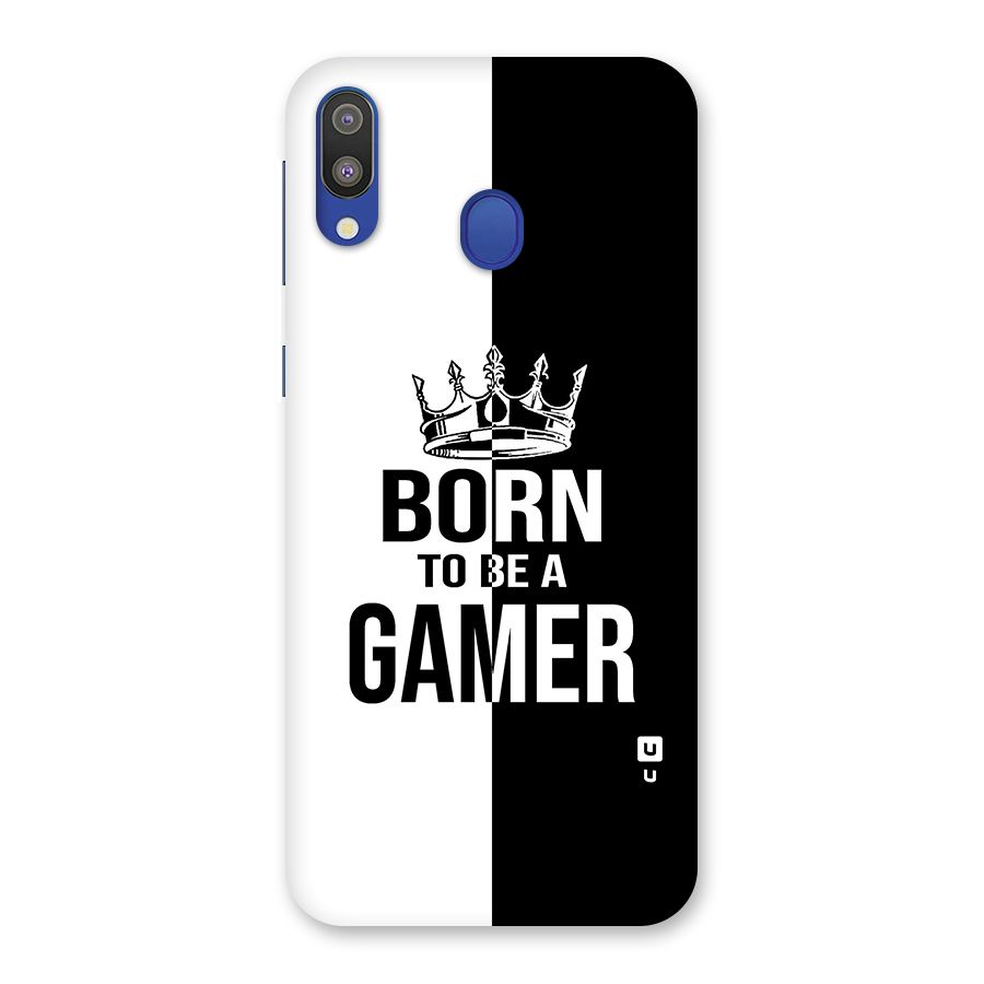 Born To Be Gamer Glass Back Case for Galaxy M20