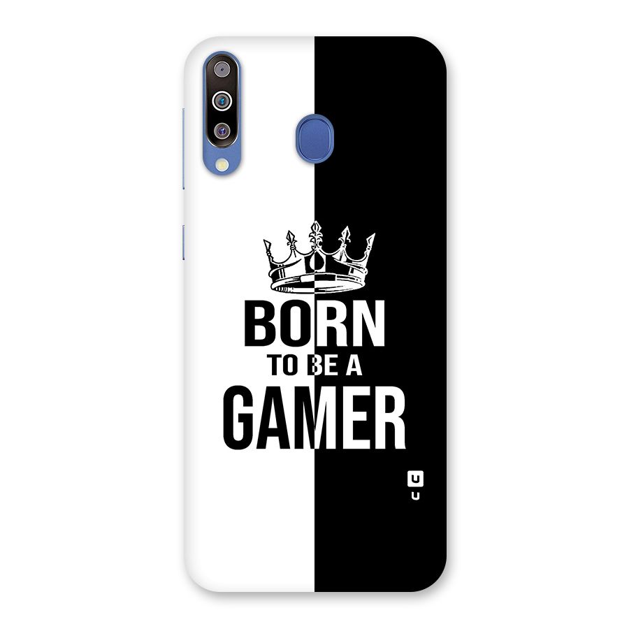 Born To Be Gamer Glass Back Case for Galaxy M30