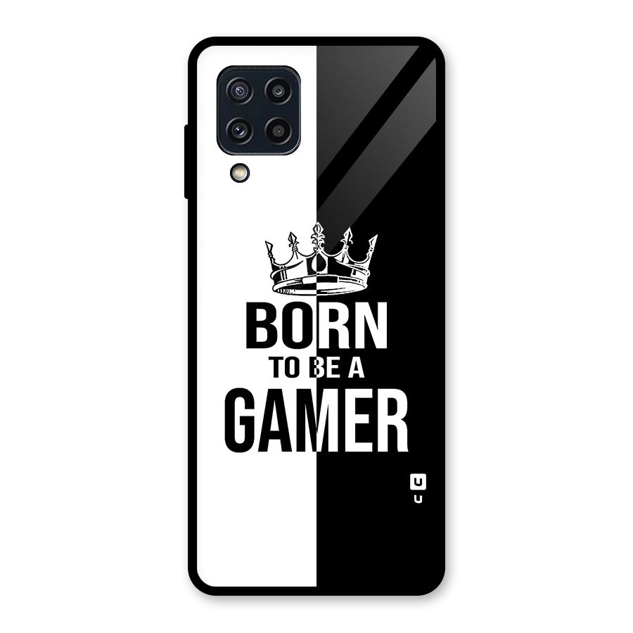 Born To Be Gamer Glass Back Case for Galaxy M32