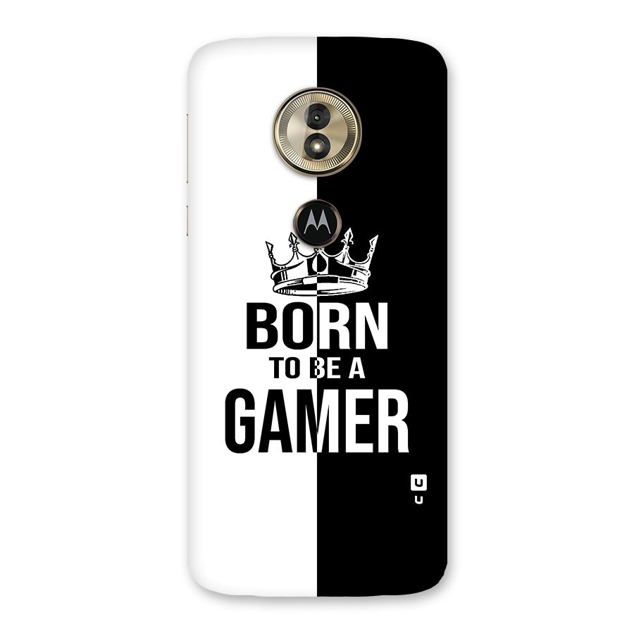 Born To Be Gamer Back Case for Moto G6 Play