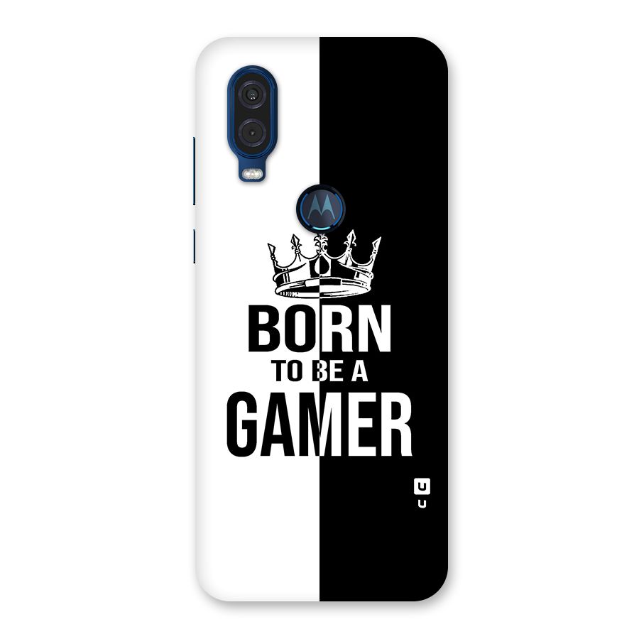 Born To Be Gamer Back Case for Motorola One Vision