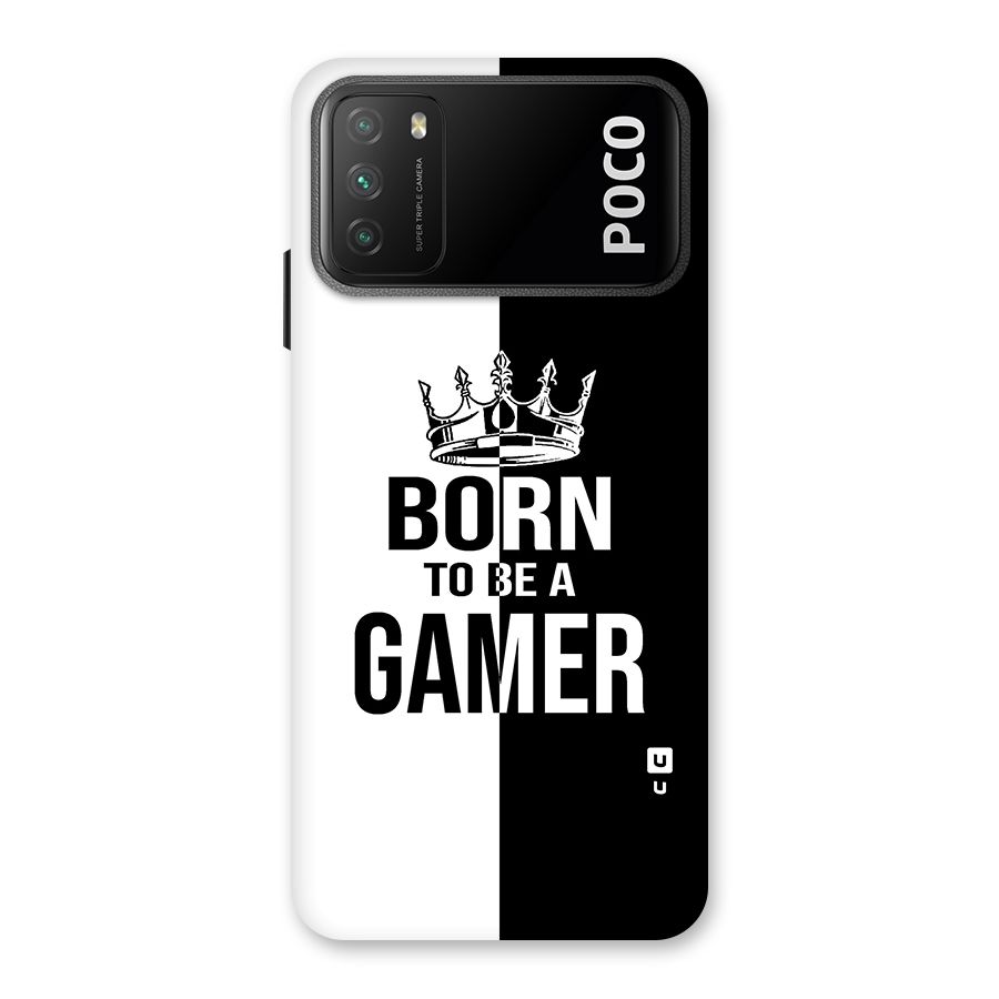 Born To Be Gamer Back Case for Poco M3