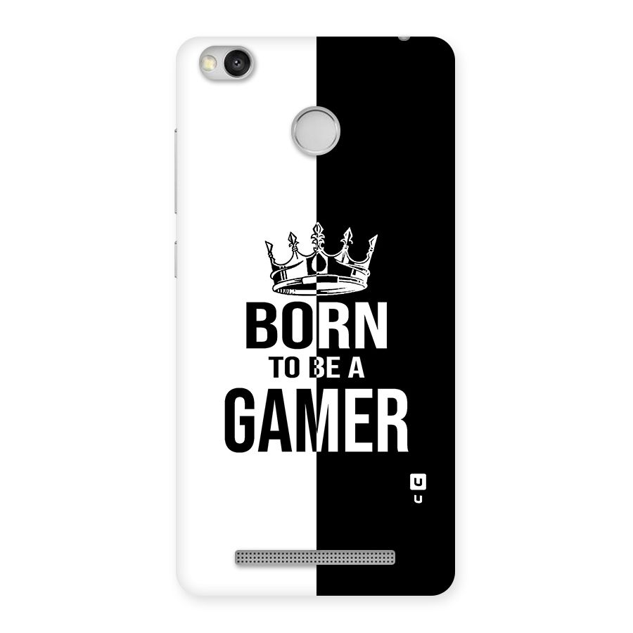 Born To Be Gamer Back Case for Redmi 3S Prime