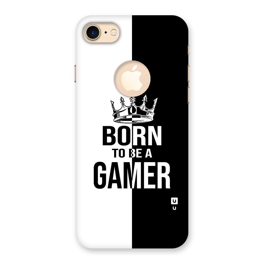 Born To Be Gamer Back Case for iPhone 8 Logo Cut