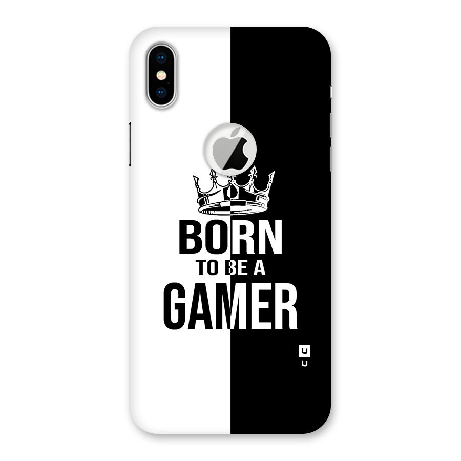 Born To Be Gamer Back Case for iPhone X Logo Cut