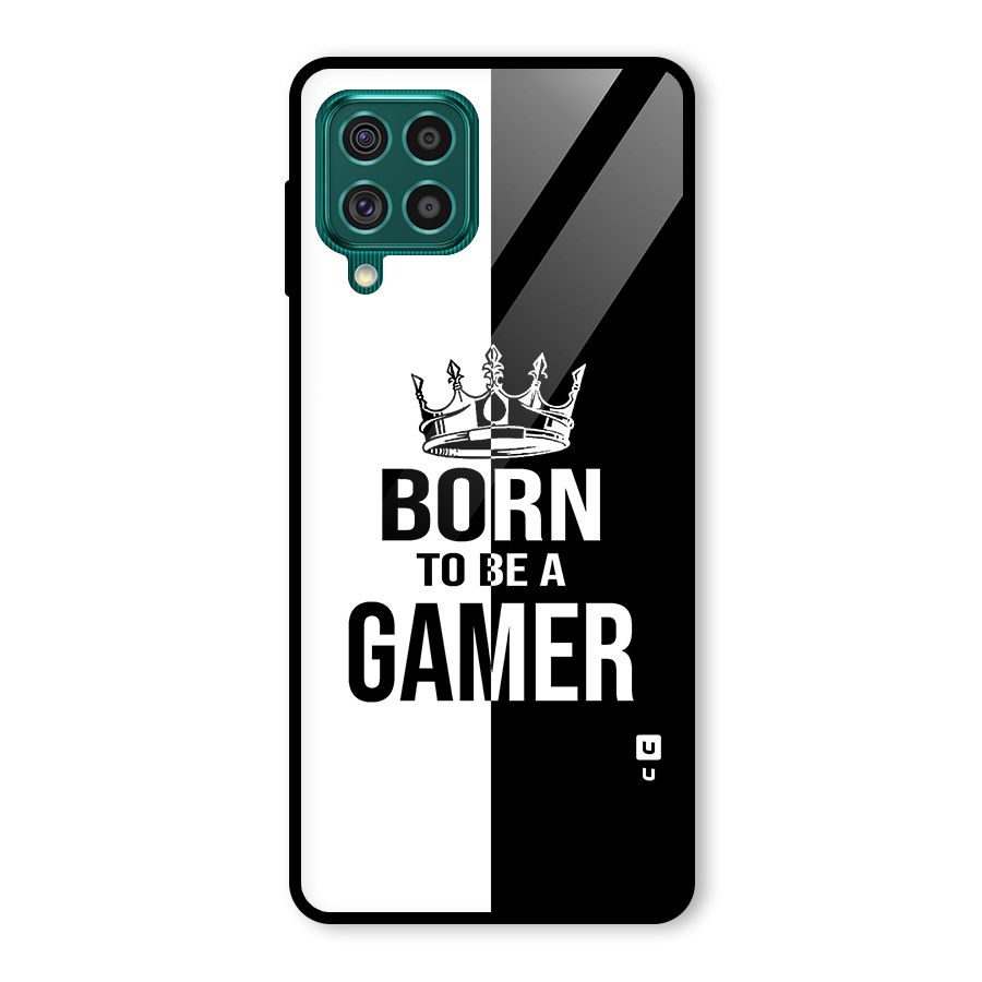 Born To Be Gamer Glass Back Case for Galaxy F62