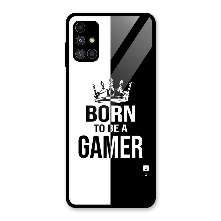 Born To Be Gamer Glass Back Case for Galaxy M51