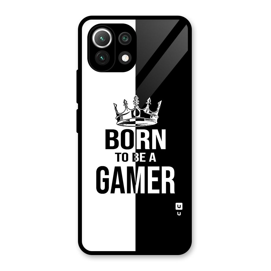 Born To Be Gamer Glass Back Case for Mi 11 Lite NE 5G