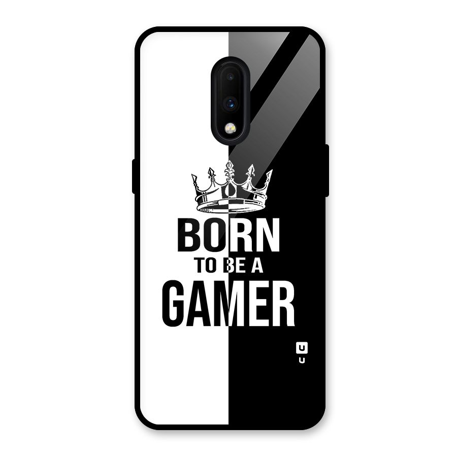 Born To Be Gamer Glass Back Case for OnePlus 7