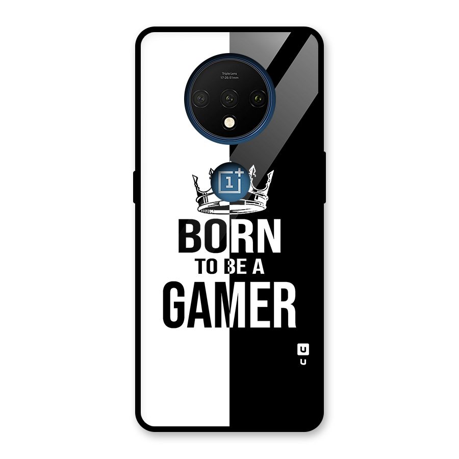 Born To Be Gamer Glass Back Case for OnePlus 7T