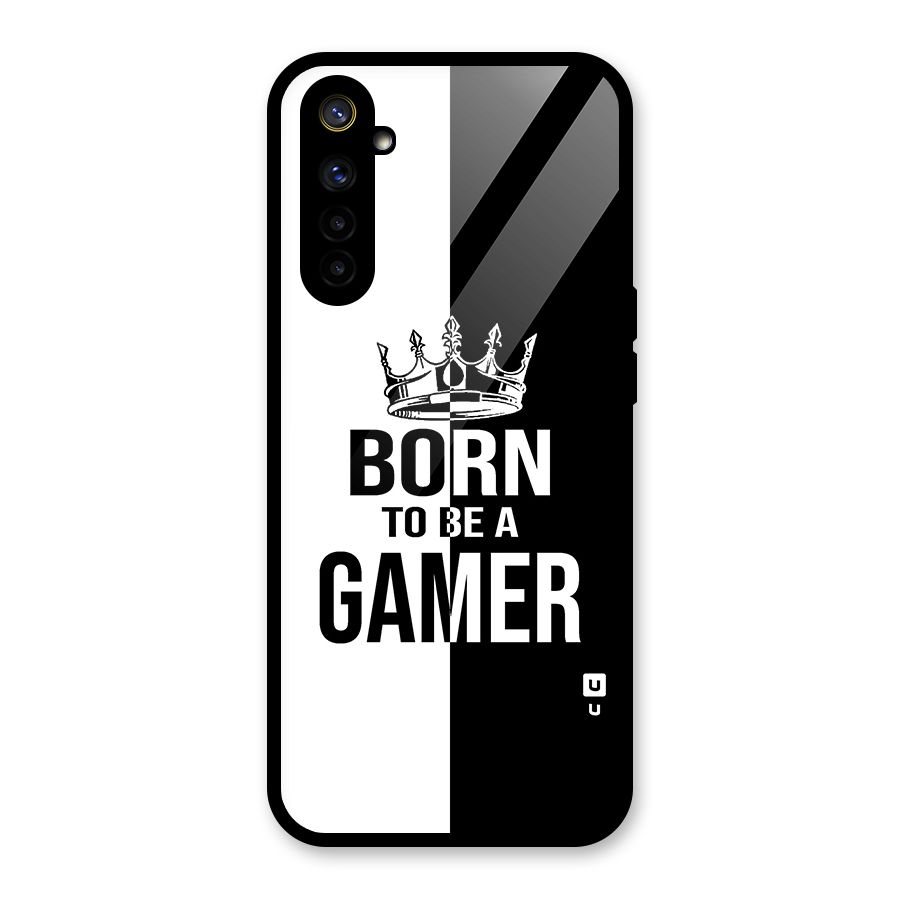 Born To Be Gamer Glass Back Case for Realme 6i