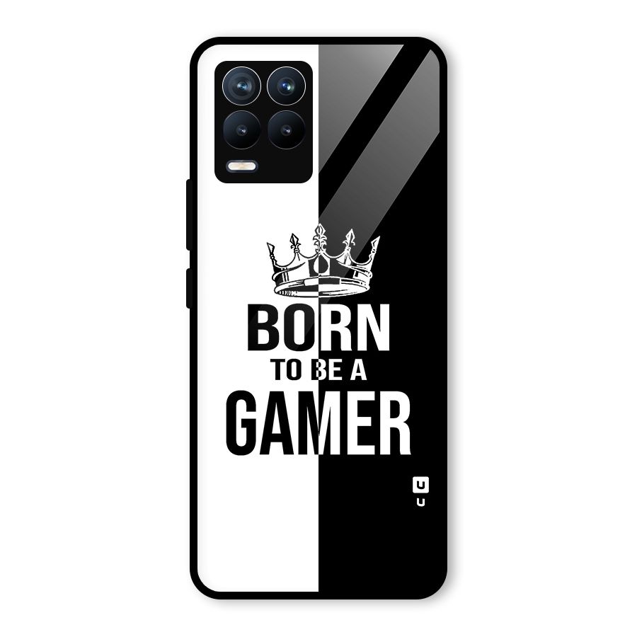 Born To Be Gamer Glass Back Case for Realme 8 Pro