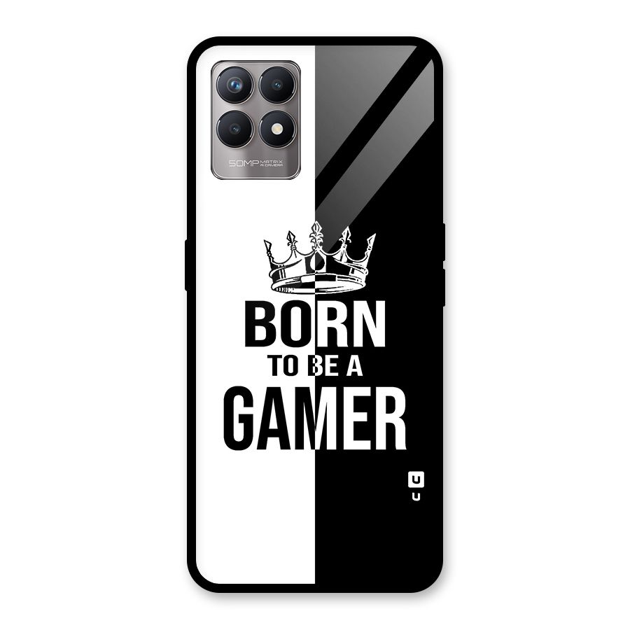 Born To Be Gamer Glass Back Case for Realme 8i