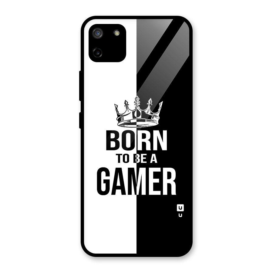 Born To Be Gamer Glass Back Case for Realme C11