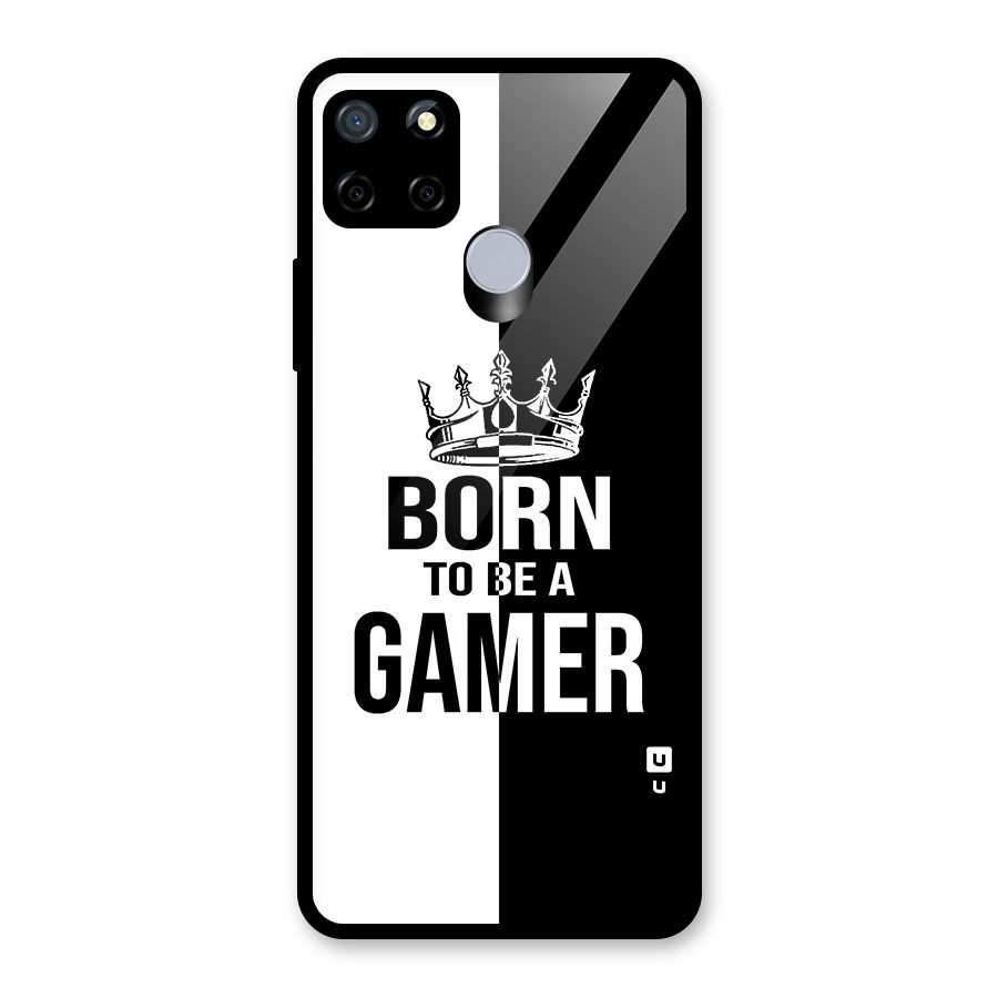 Born To Be Gamer Glass Back Case for Realme C15