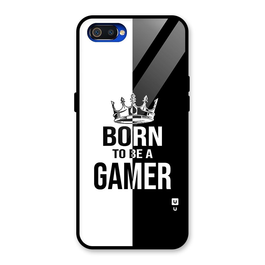 Born To Be Gamer Glass Back Case for Realme C2