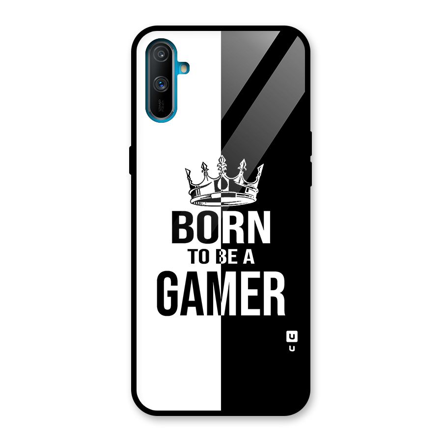 Born To Be Gamer Glass Back Case for Realme C3