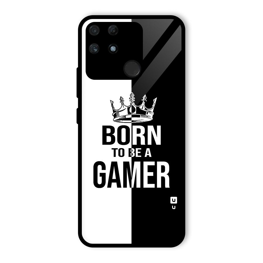 Born To Be Gamer Glass Back Case for Realme Narzo 50A