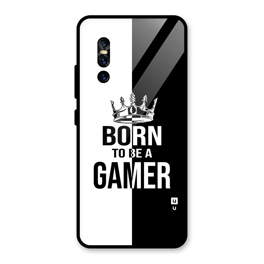 Born To Be Gamer Glass Back Case for Vivo V15 Pro