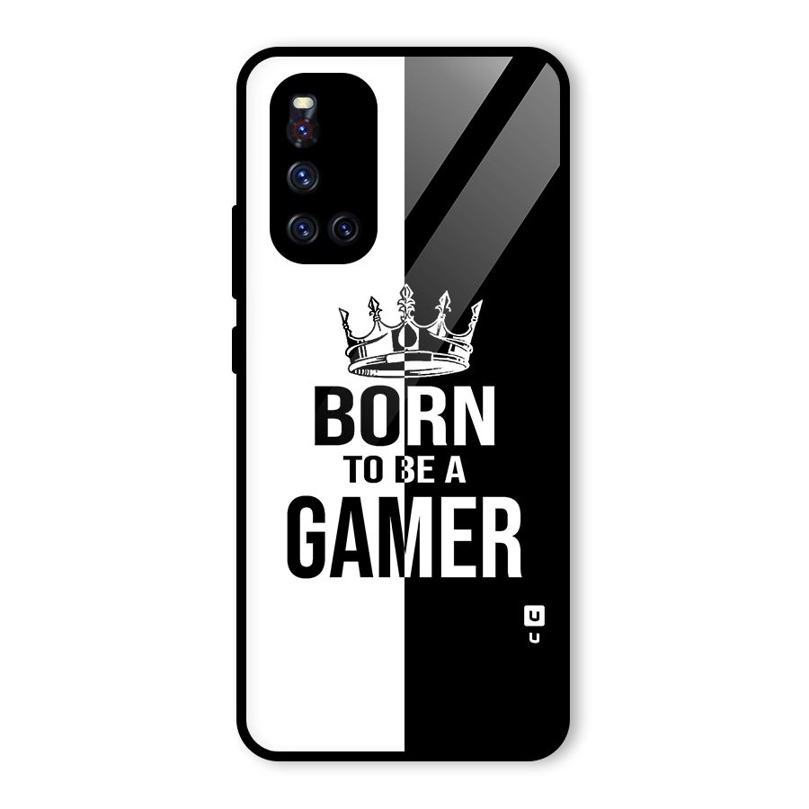 Born To Be Gamer Glass Back Case for Vivo V19
