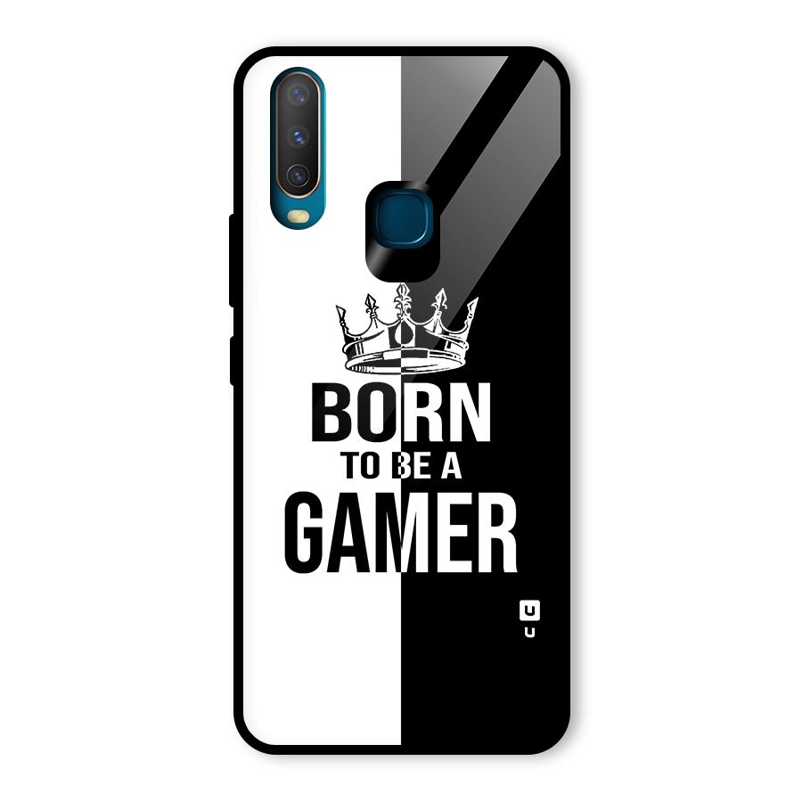 Born To Be Gamer Glass Back Case for Vivo Y17