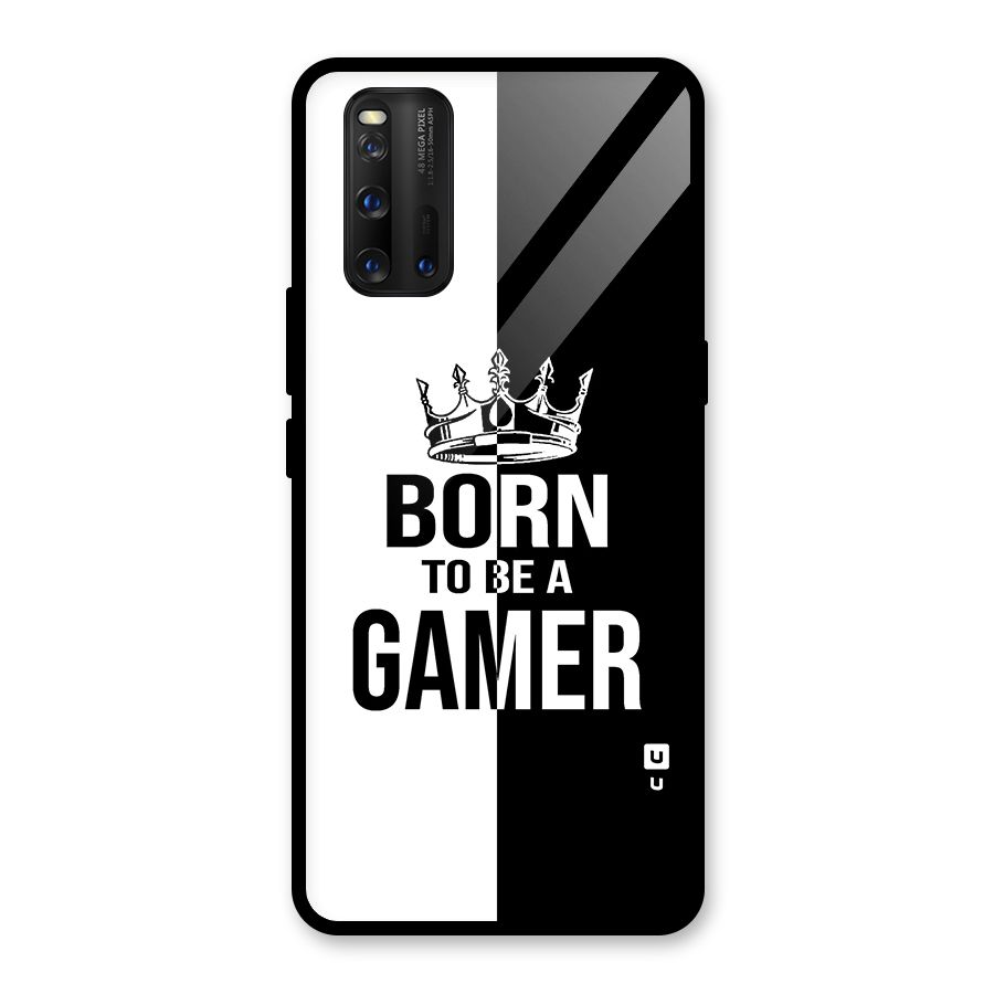 Born To Be Gamer Glass Back Case for Vivo iQOO 3