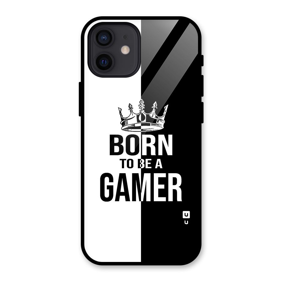 Born To Be Gamer Glass Back Case for iPhone 12