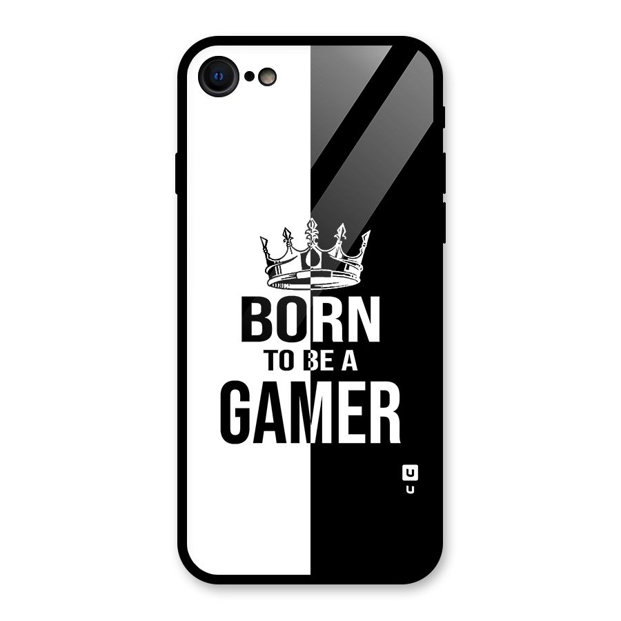 Born To Be Gamer Glass Back Case for iPhone 7