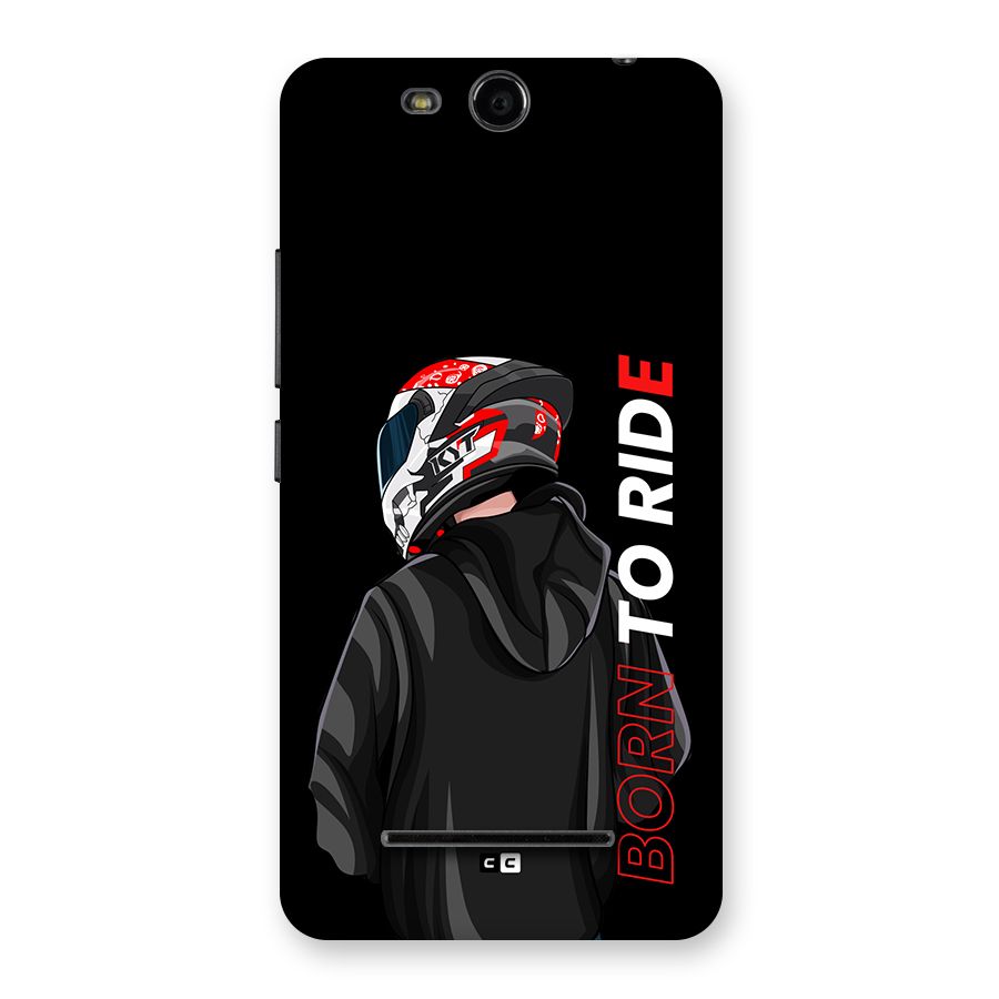Born To Ride Back Case for Canvas Juice 3 Q392