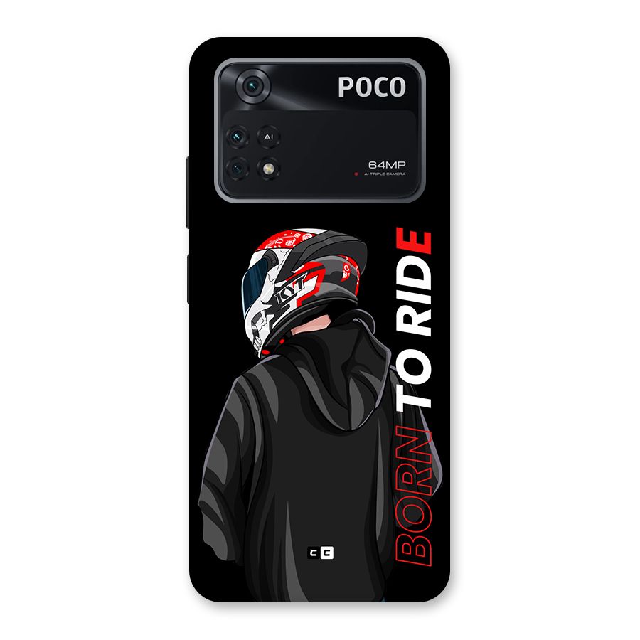 Born To Ride Back Case for Poco M4 Pro 4G