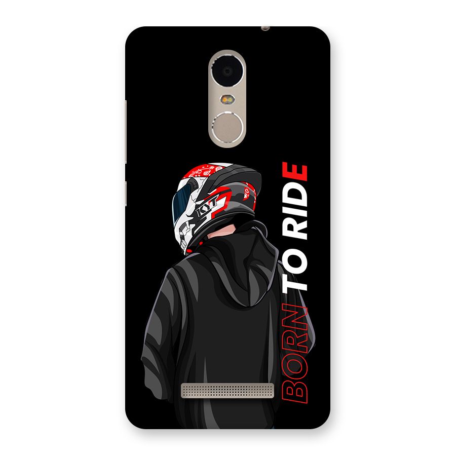 Born To Ride Back Case for Redmi Note 3