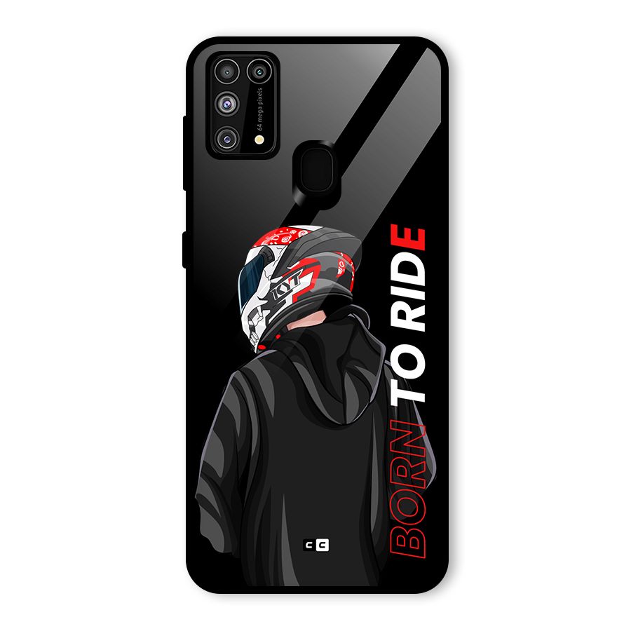 Born To Ride Glass Back Case for Galaxy F41