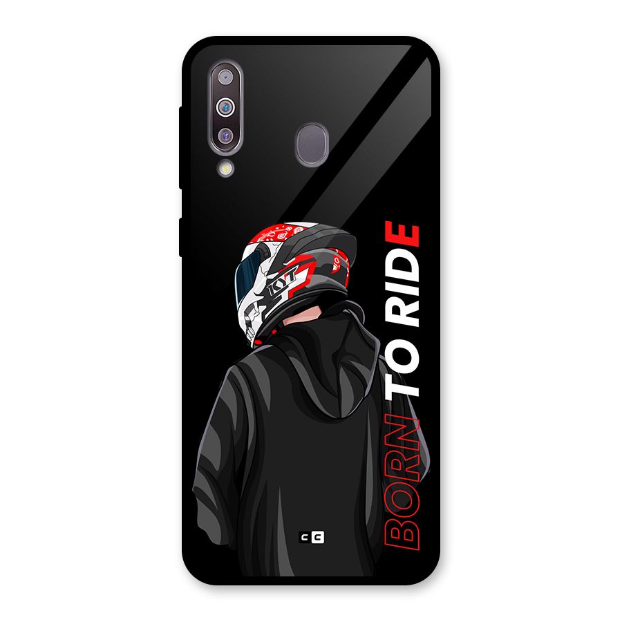 Born To Ride Glass Back Case for Galaxy M30