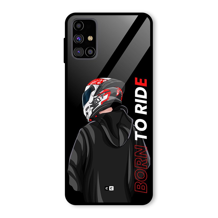 Born To Ride Glass Back Case for Galaxy M31s