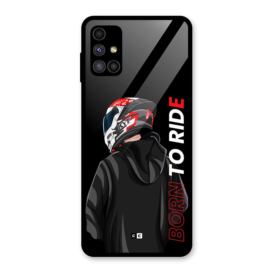 Born To Ride Glass Back Case for Galaxy M51