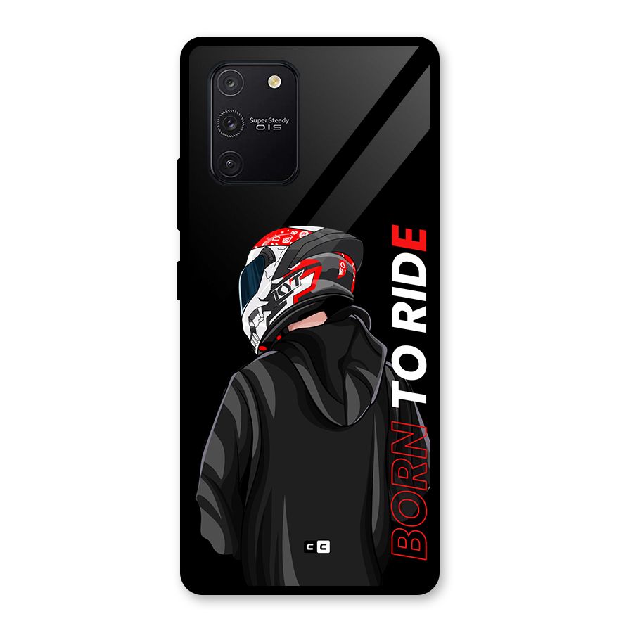 Born To Ride Glass Back Case for Galaxy S10 Lite