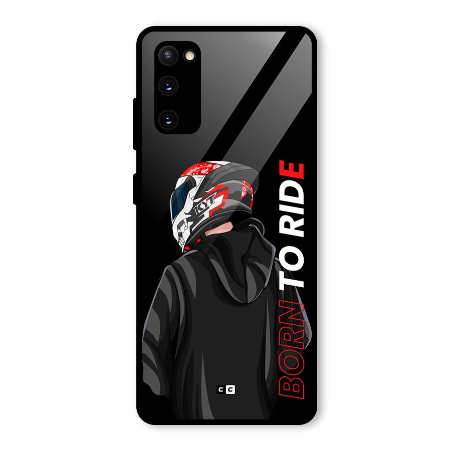 Born To Ride Glass Back Case for Galaxy S20 FE
