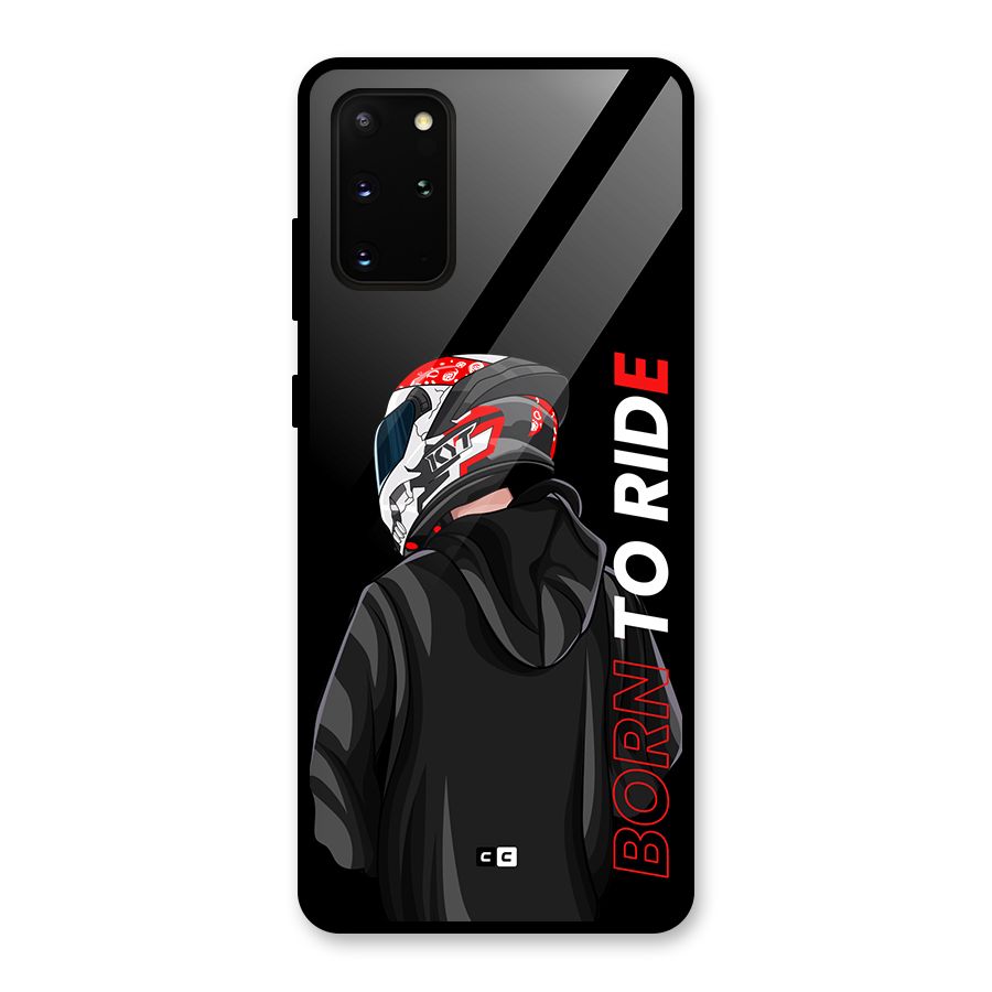 Born To Ride Glass Back Case for Galaxy S20 Plus
