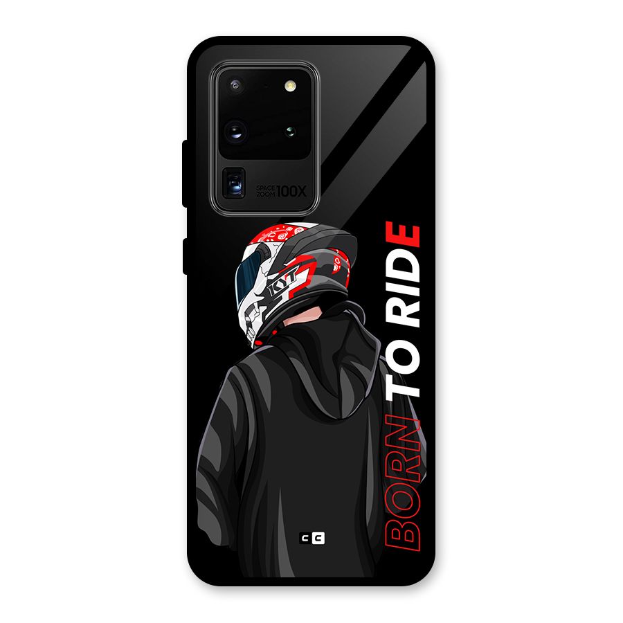 Born To Ride Glass Back Case for Galaxy S20 Ultra