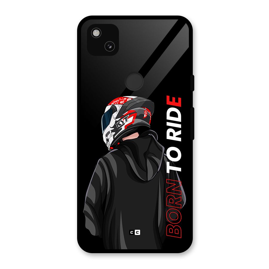 Born To Ride Glass Back Case for Google Pixel 4a