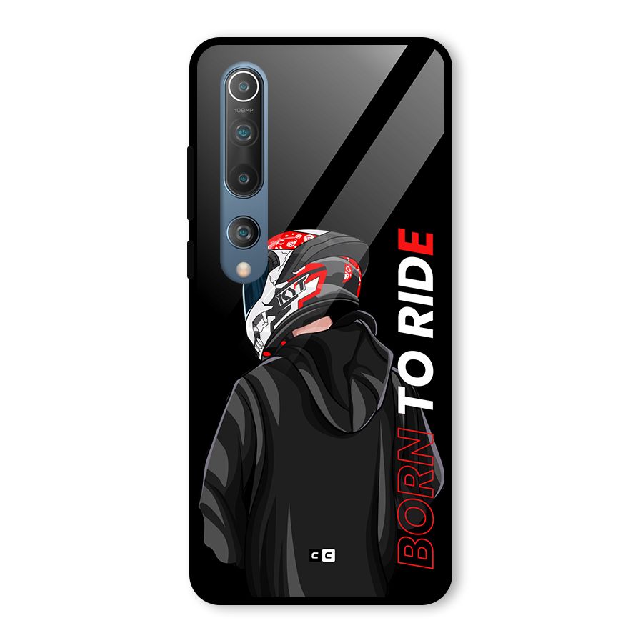 Born To Ride Glass Back Case for Mi 10