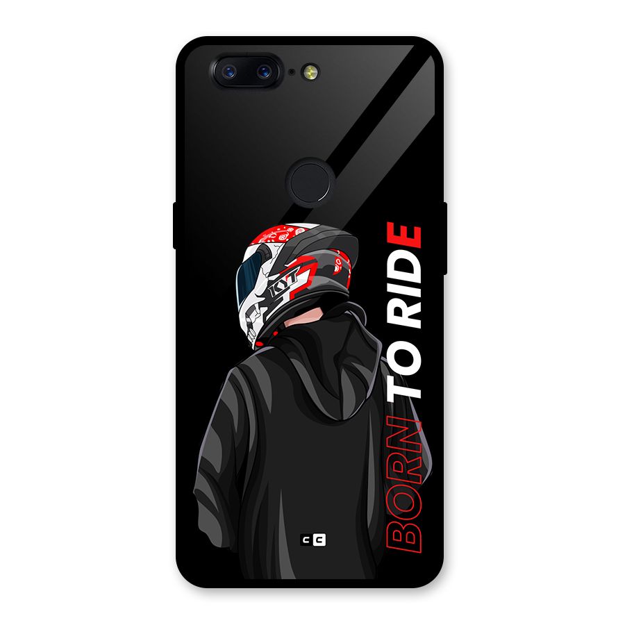 Born To Ride Glass Back Case for OnePlus 5T