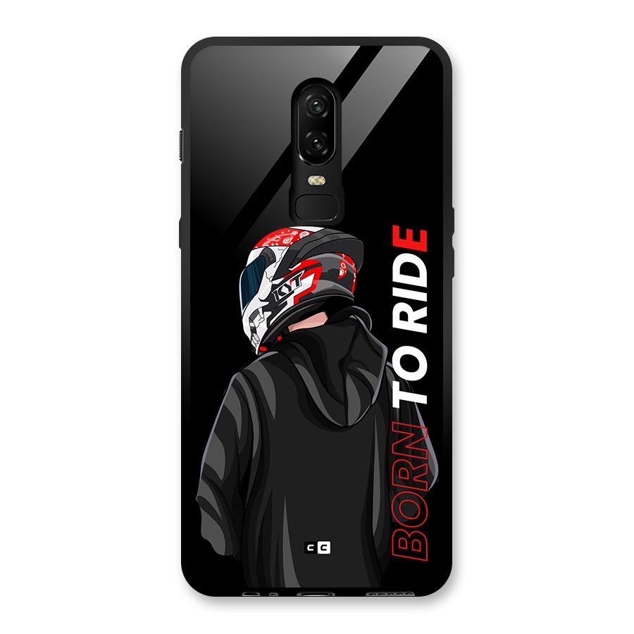 Born To Ride Glass Back Case for OnePlus 6