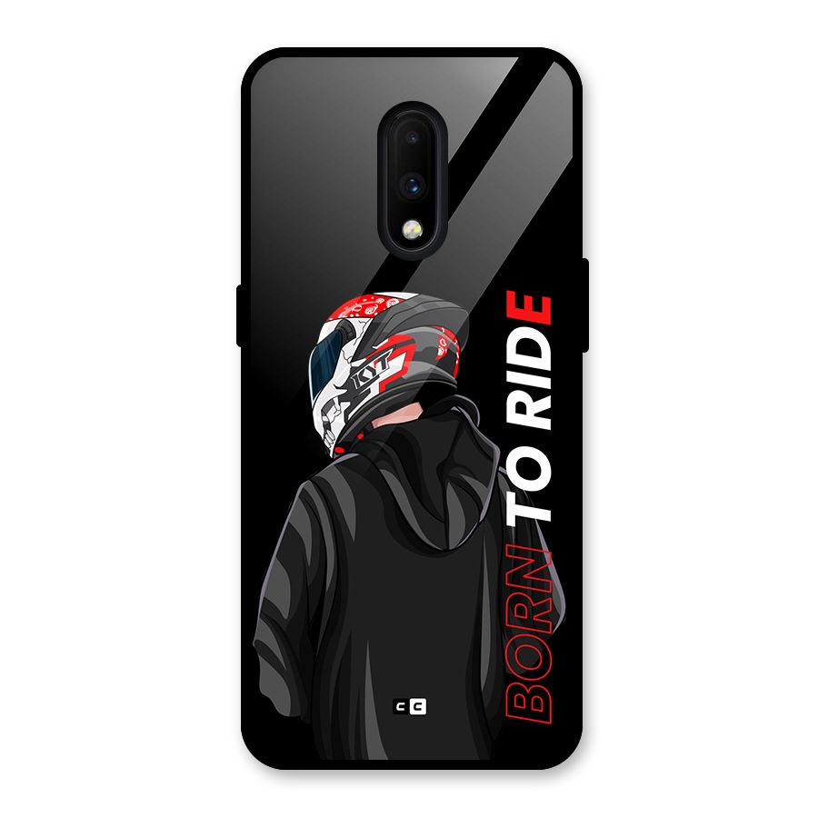 Born To Ride Glass Back Case for OnePlus 7