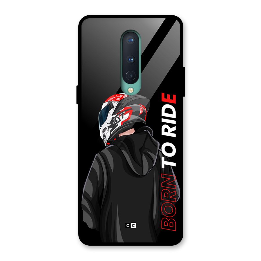 Born To Ride Glass Back Case for OnePlus 8