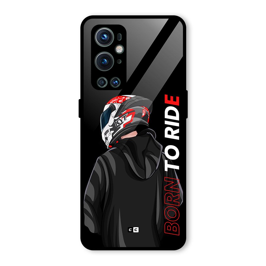 Born To Ride Glass Back Case for OnePlus 9 Pro